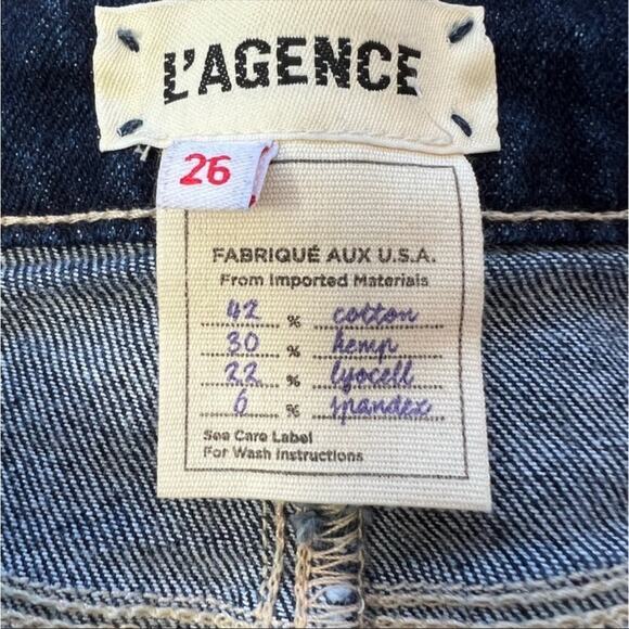 L’AGENCE Margot High Rise Skinny Blue Jeans Size 26 - Picture 6 of 9